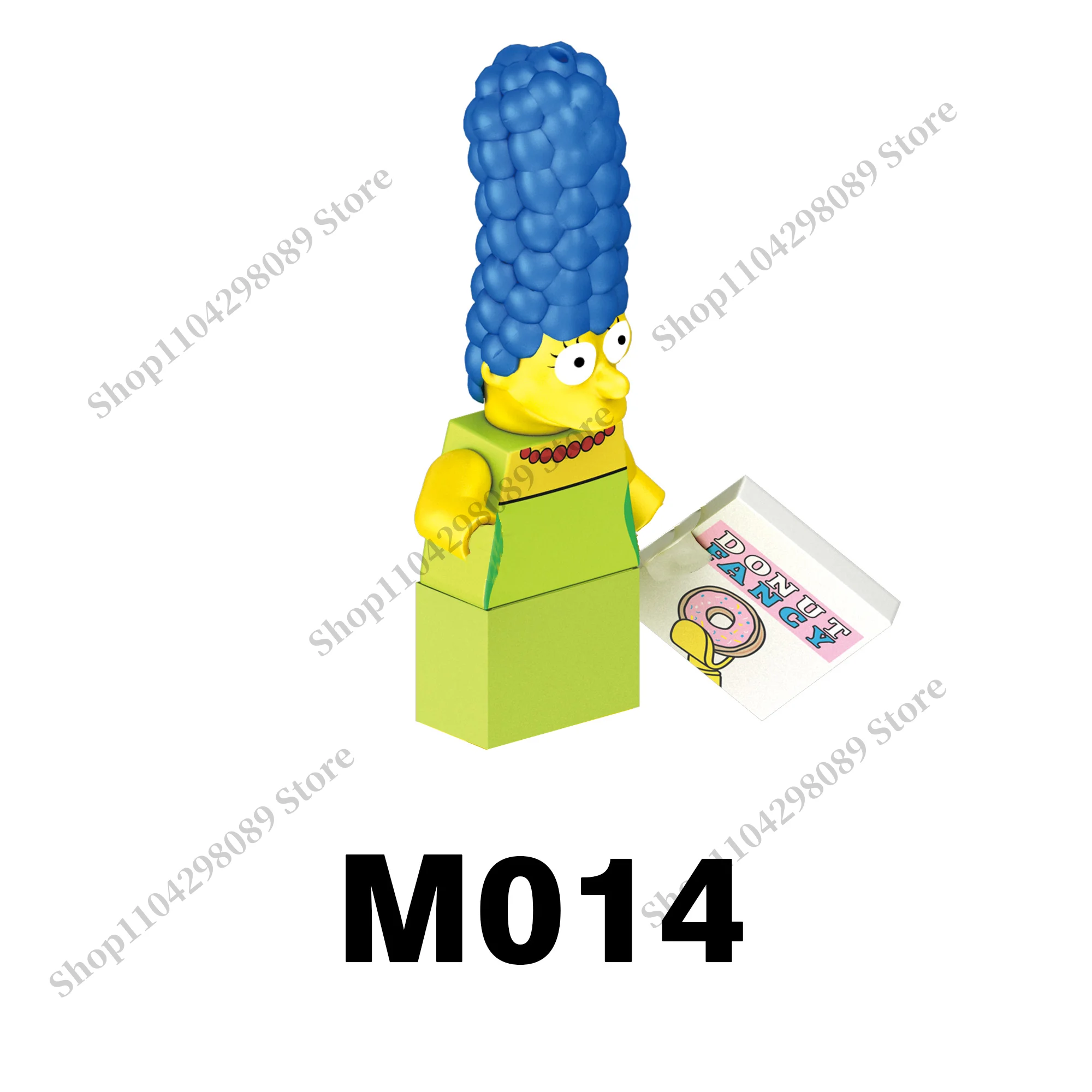 ألعاب مكعبات الرسوم المتحركة ديزني ميكي سيمبسون MINI بنة التماثيل هدايا الأطفال تجميع ألعاب الطوب