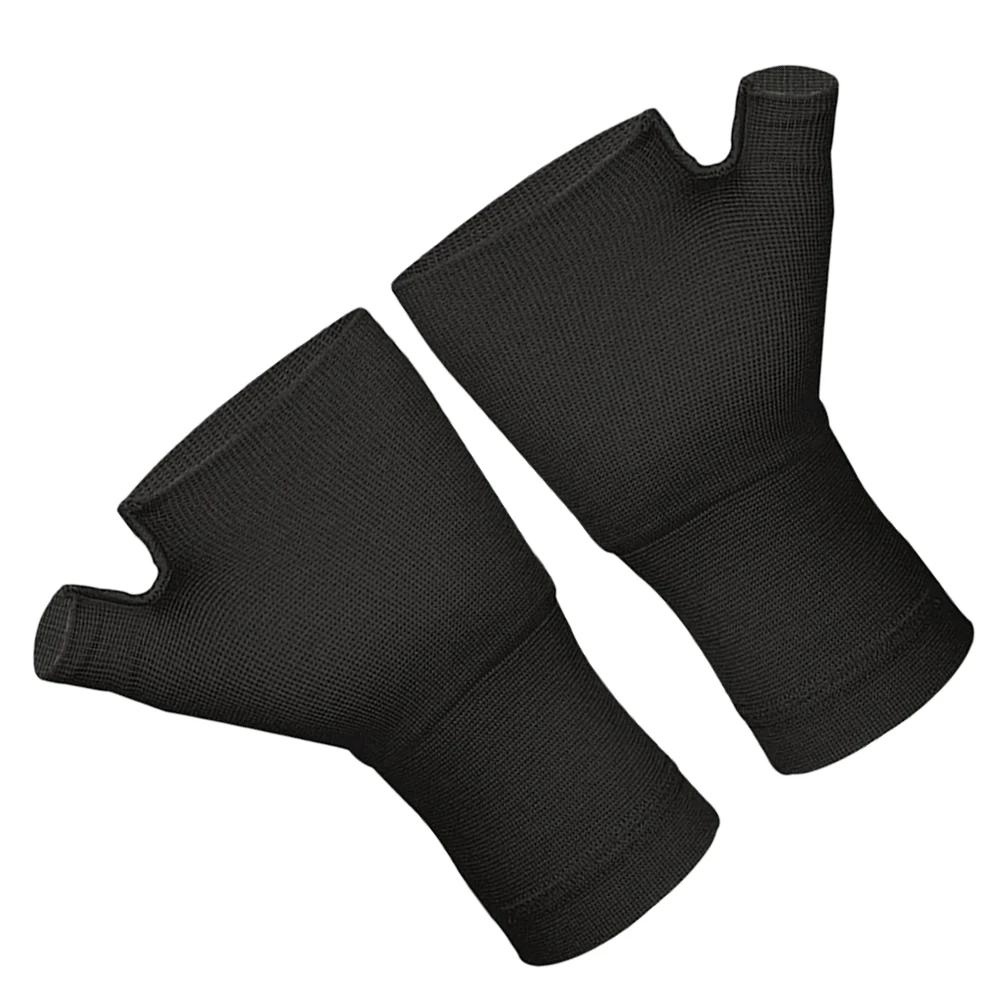 

1 Pair Half Finger Gloves for Men Size Wrist Thumb Support Sleeve Breathable Elastic Riding Biking Protection Gloves