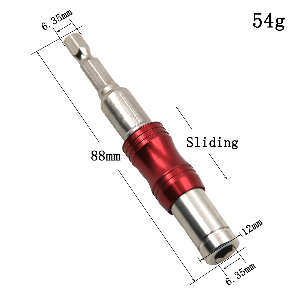 1pc Red Directional Connecting Rod Screw Drill Bit Universal Connecting Rod Adapter Tool Accessories