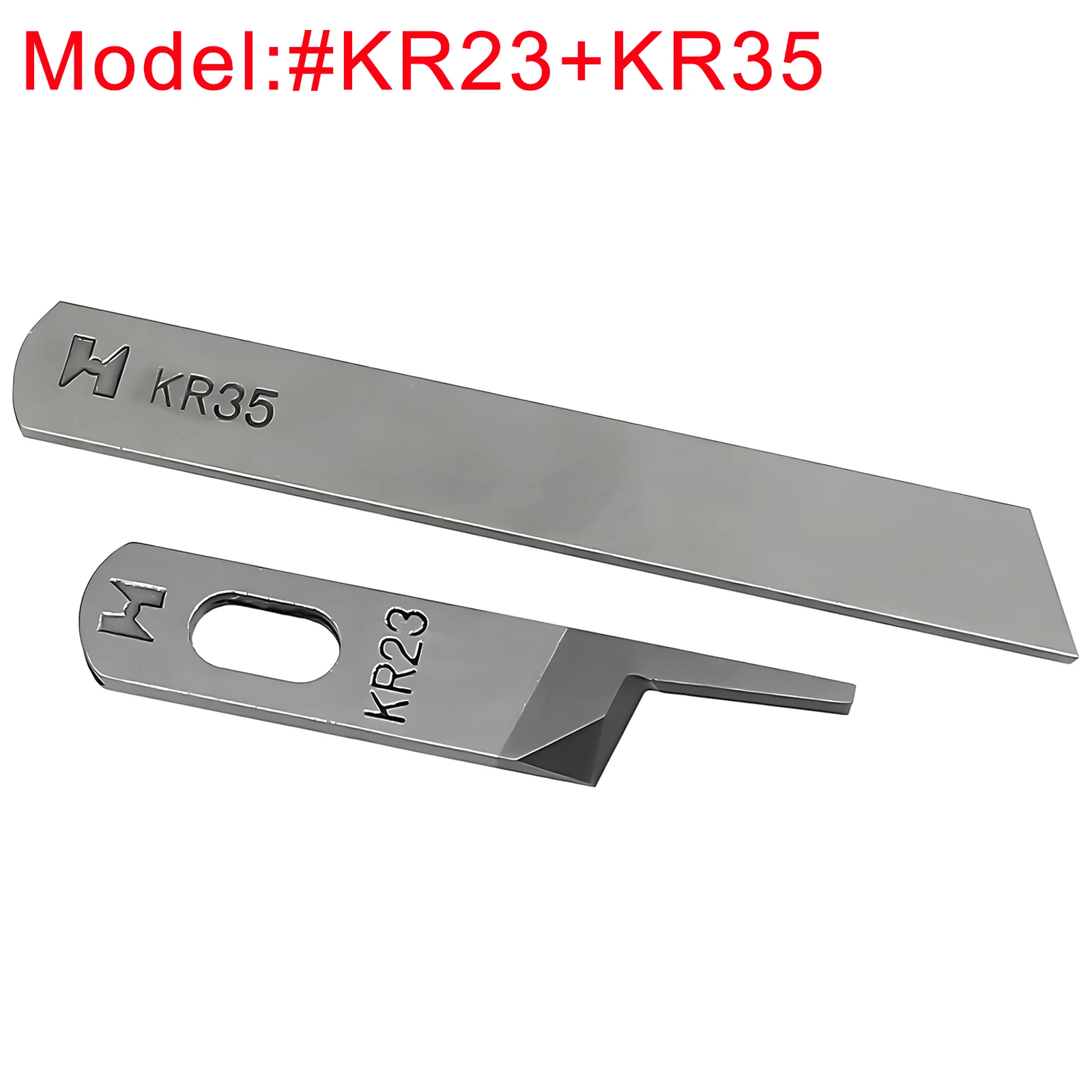 1 juego trong H de alta calidad # KR23 + KR35 cuchillo superior cuchillo inferior para máquinas de coser OVERLOCK SIRUBA 737 747 piezas de máquinas de coser