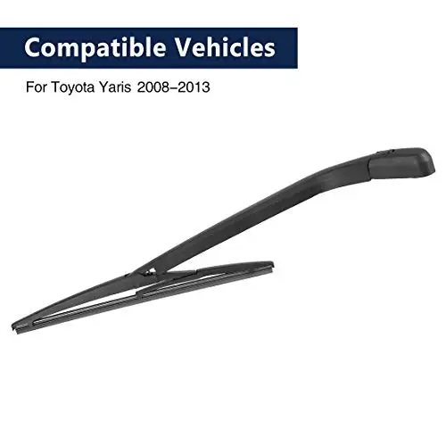 

12 Inch 310mm Black Rear Wiper Arm Assembly Compatible With Toyota Yaris 2008–2013