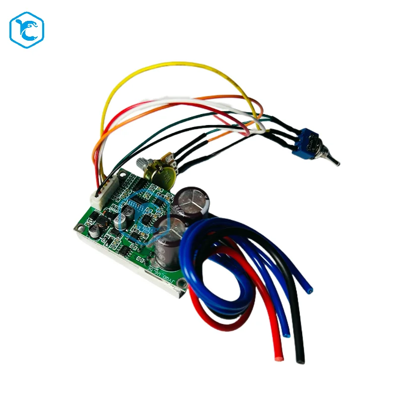 JUYI Original 36-72V JYQD-V6.5E placa controladora de motor bldc para motor BLDC sin sensor con disipador de calor, interruptor y cables