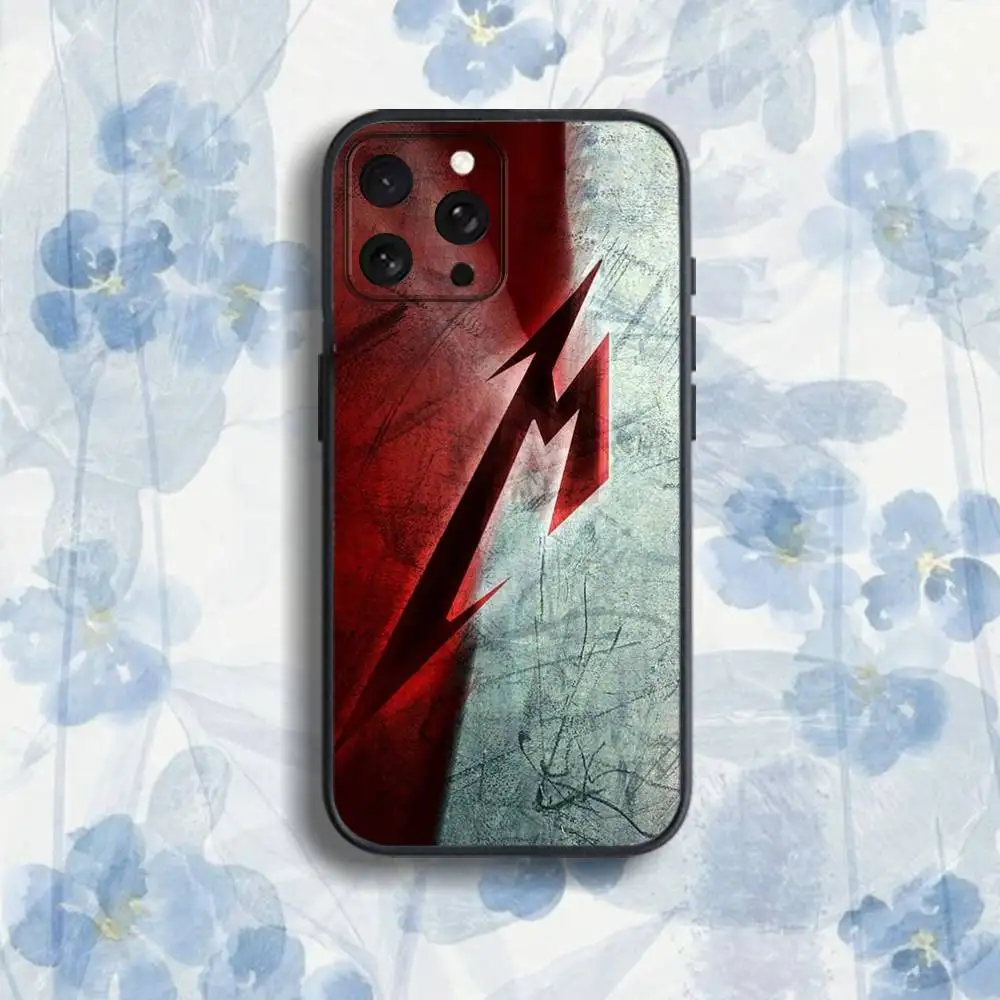 حافظة هاتف S-sasons M-metallicaS 72 لهواتف iPhone 17,16,15,14,13,12,Pro,Max,Plus,E,SE4,Air,Mini Black Soft Box