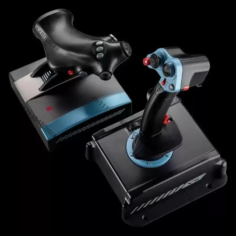PC Flight Simulator Joystick Kit Aviation Simulation Control Stick Set Wired Desktop Game Operating Hardware Accessory