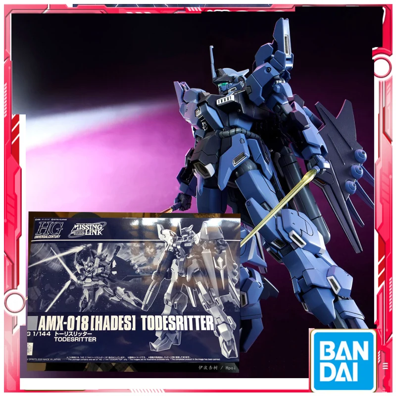 Bandai Original Gundam Model Kit Anime Figure HG 1/144GAIDEN LOST NODE DEATH KNIGHT  Action Figures Collectible Toys Gifts for