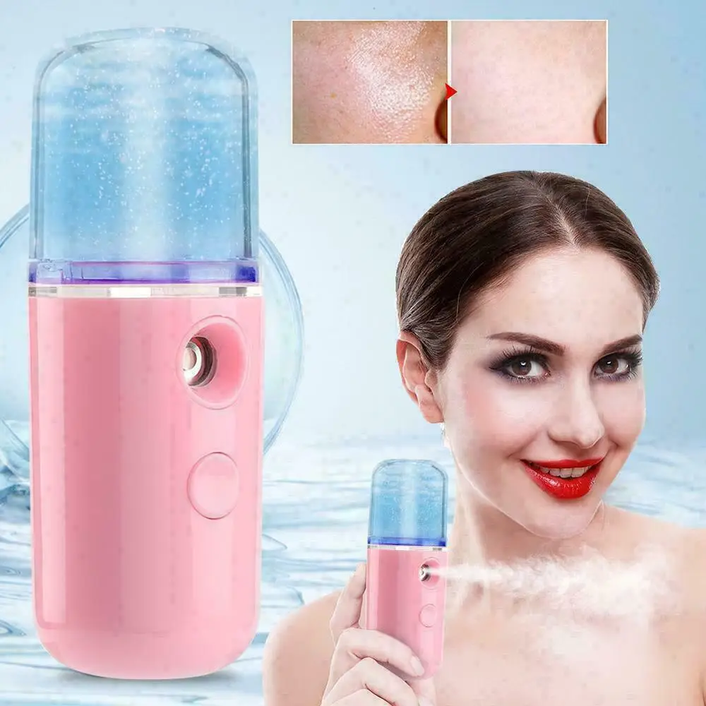 USB Carregamento Skin Care Beauty Instruments Nebulizador Instrumento hidratante Atomização Nano Pulverizador Ferramenta de beleza de névoa facial