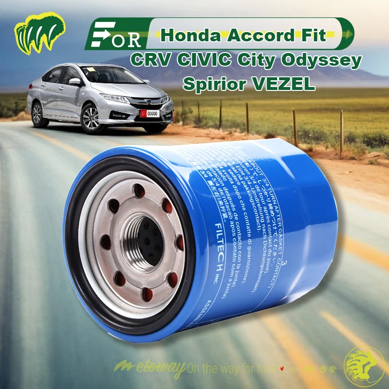 For Honda Accord Fit CRV CIVIC City Odyssey Spirior VEZEL Engine Oil Filter Replace Filter Engine Oil Filter Element Filter Grid