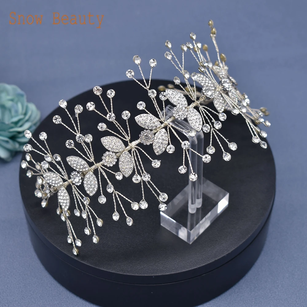 DZ013 elegante fascia da sposa accessori per capelli da sposa copricapo sposa ghirlanda fasce per capelli gioielli per capelli ornamenti per capelli diadema per feste