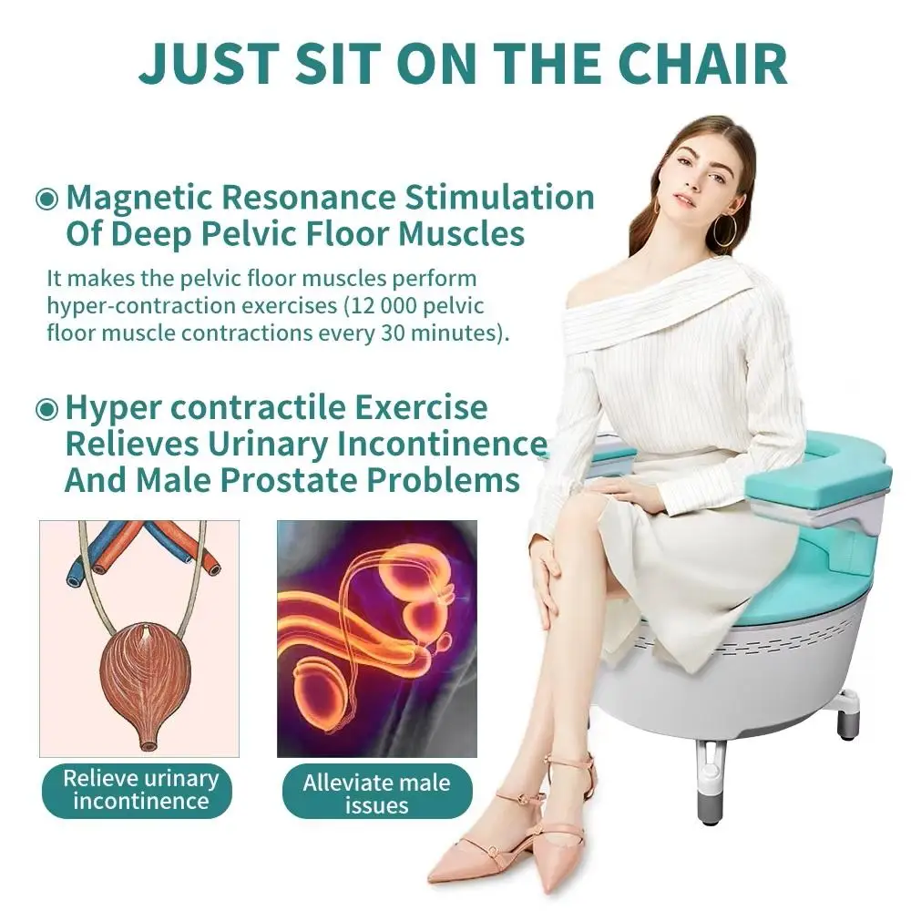 

EMSlim Pelvic Floor Muscle Postpartum Muscle Training Prostate treatment Massage Chair Machine Urinary Incontinence butt lift