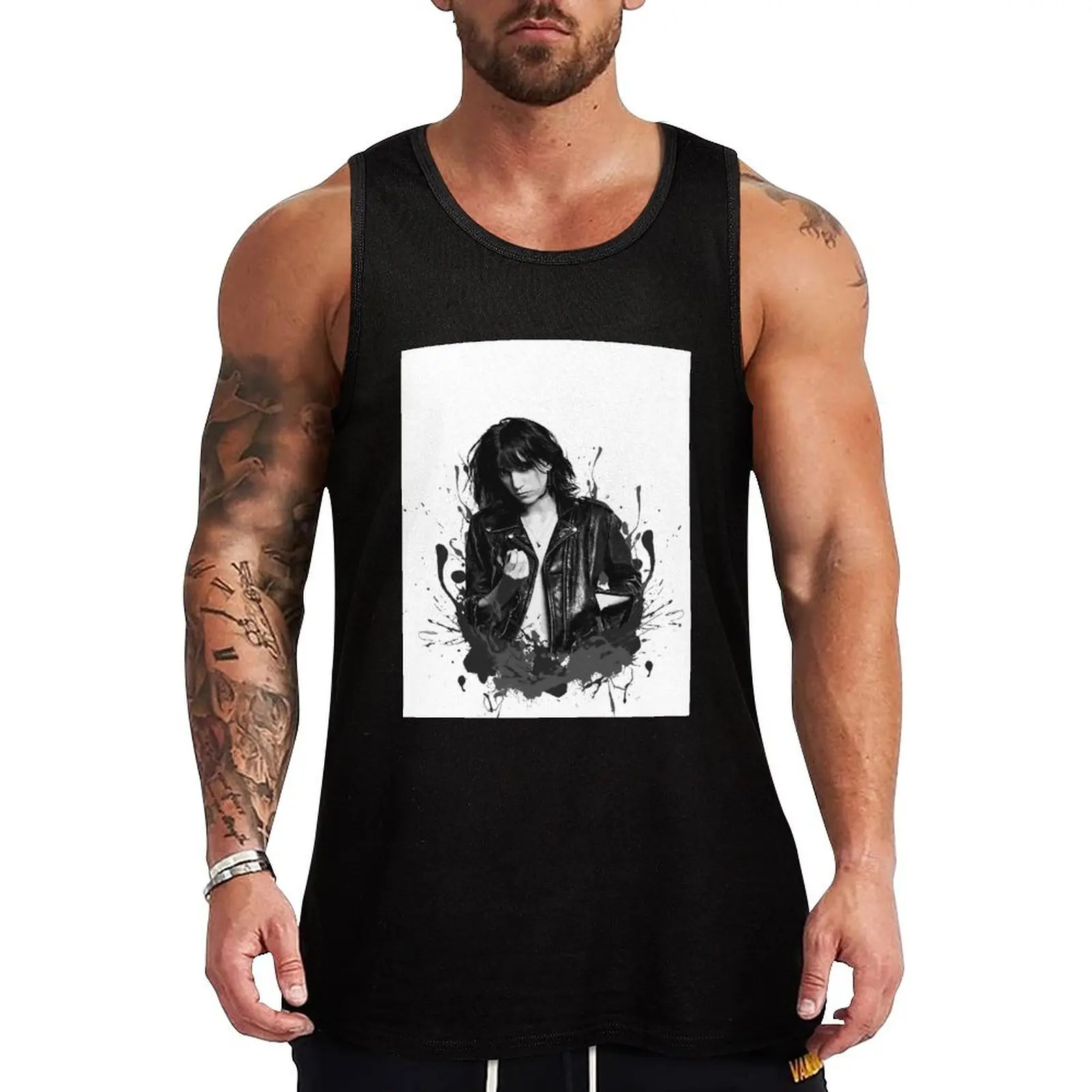 

Patti Smith Tank Top Solid Color Tank Top Regular Fit Comfort Undershirt