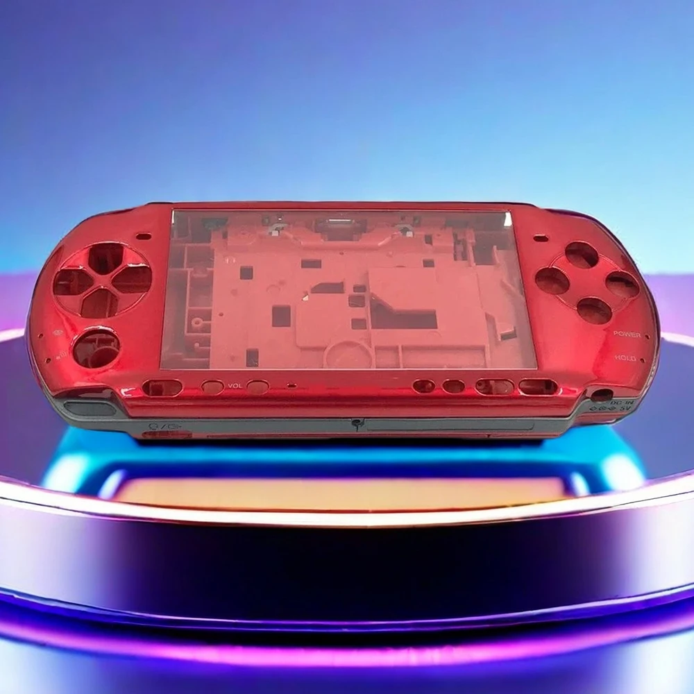 Carcasa Completa para PSP 3000, Repuesto de Carcasa Protectora para Consola PSP3000 con Kit de Botones y Tornillos, Accesorio en 7 Colores