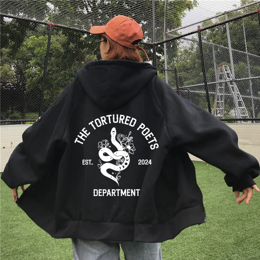 

The Tortured Poets Department Zipper Hoodies All's Fair In Love and Poetry Hoodie Gift Hoodie Hoody Streetwear Unisex Fan Gift