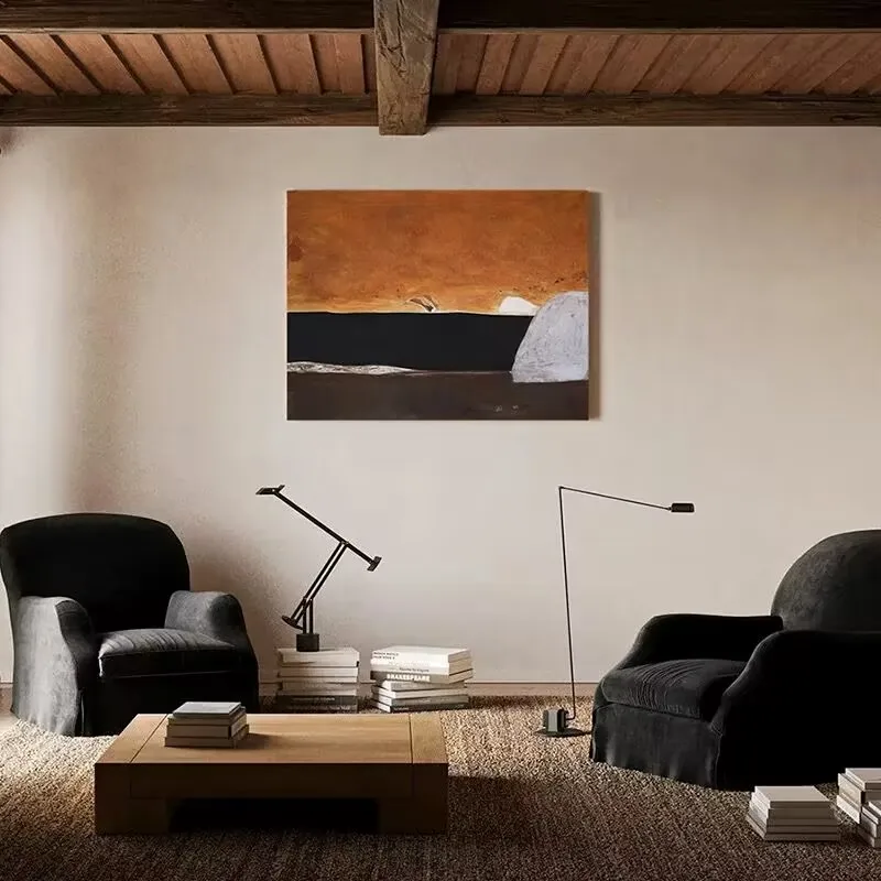 

Maillard Abstract Pure Hand Drawn 3D Texture Oil Painting, Living Home Decoration, Bedroom, Dining Room, Sofa Background Wall