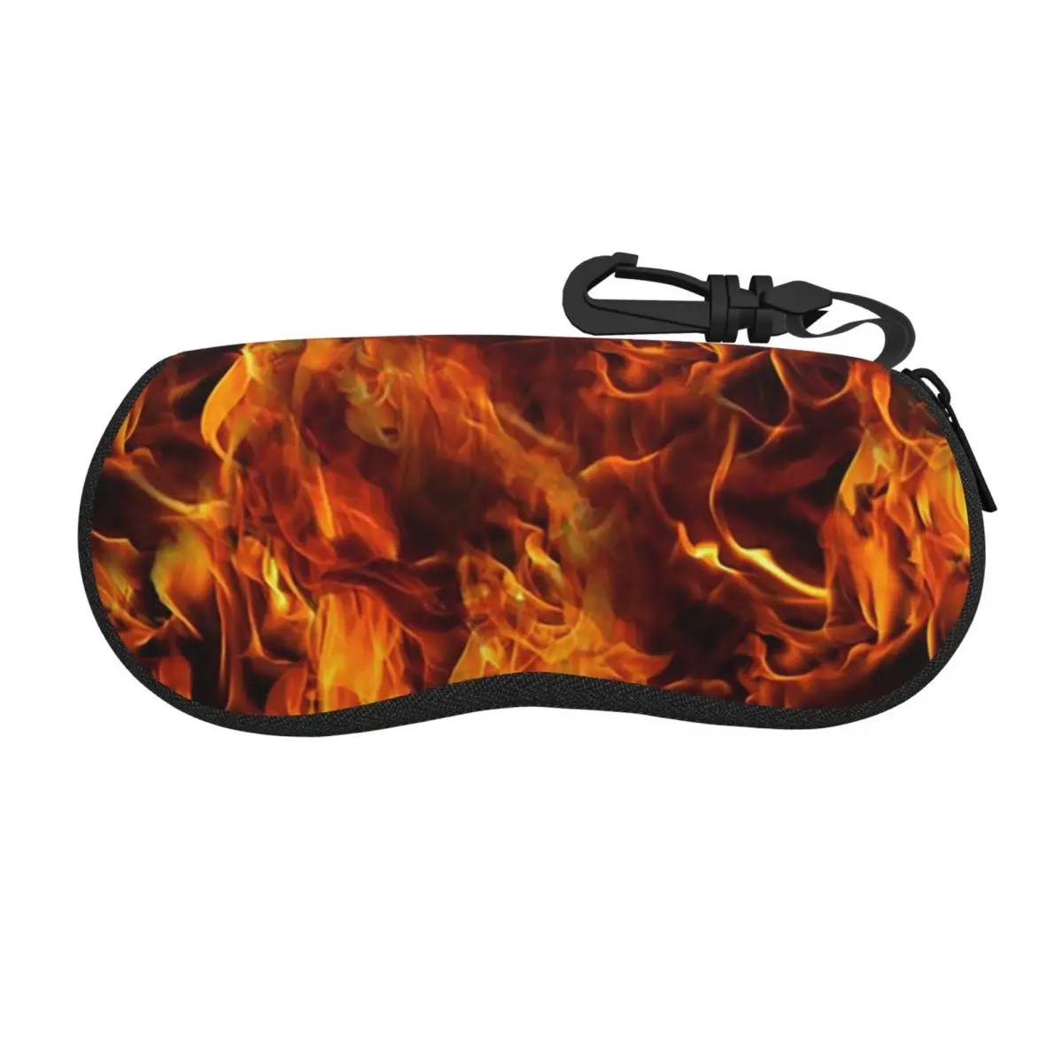 Fire And Flames Pattern Shell Glasses Case Protector Sunglasses Box Women Men Soft Eyeglass Bag Pouch