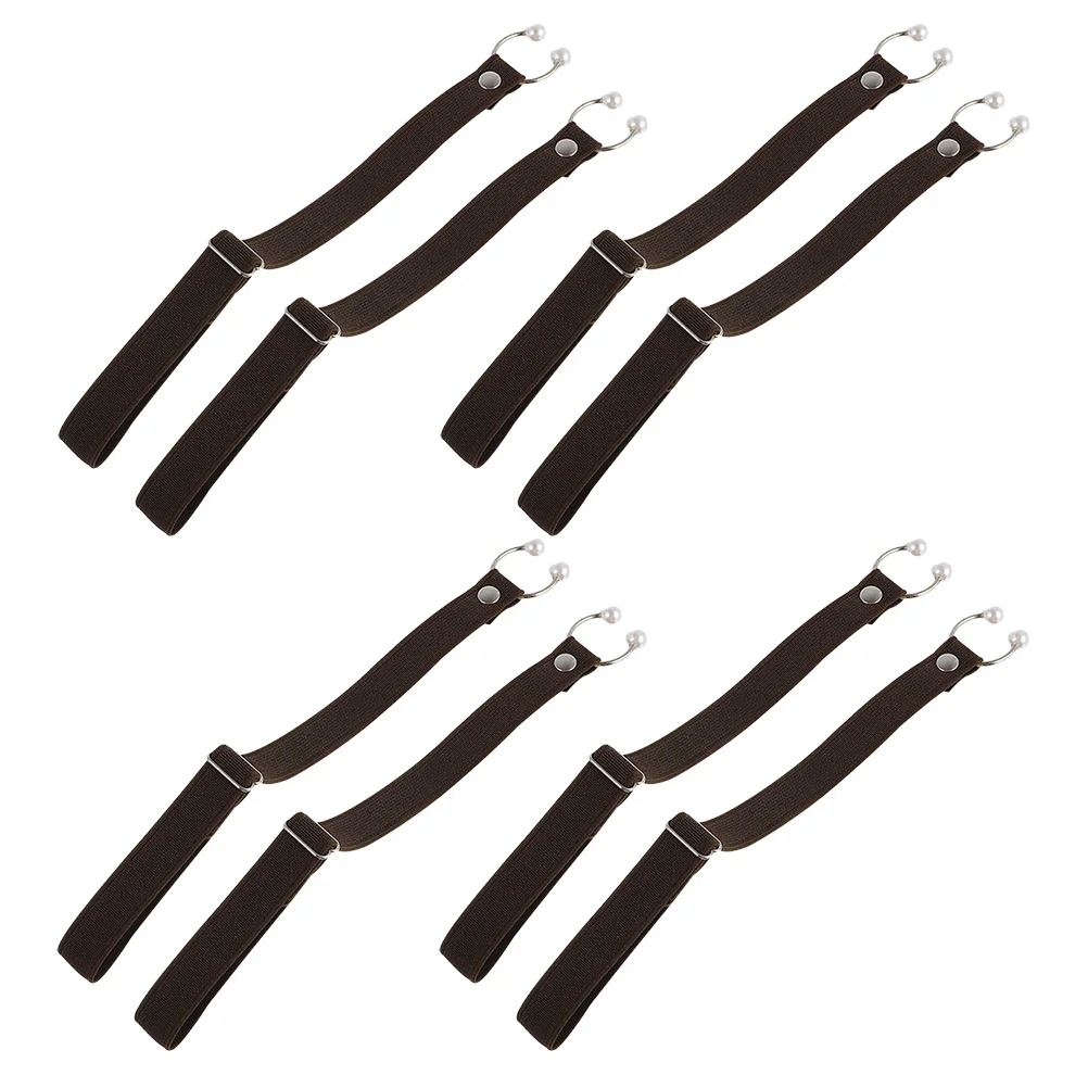 

4pcs Anti-Loose Shoe Buckle For Heels Decorative Elastic Strap Replacement High Heel Stoppers Detachable Ankle Straps Anti-Skid