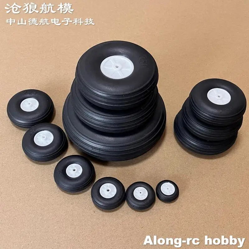 Roues en PU de diamètre 2.0 pouces, 2.25 pouces, 2.5 pouces, 2.75 pouces, 3.0 pouces, trou D4.1 D3.1 pour modèles d'avion RC, pièce de rechange, train d'atterrissage