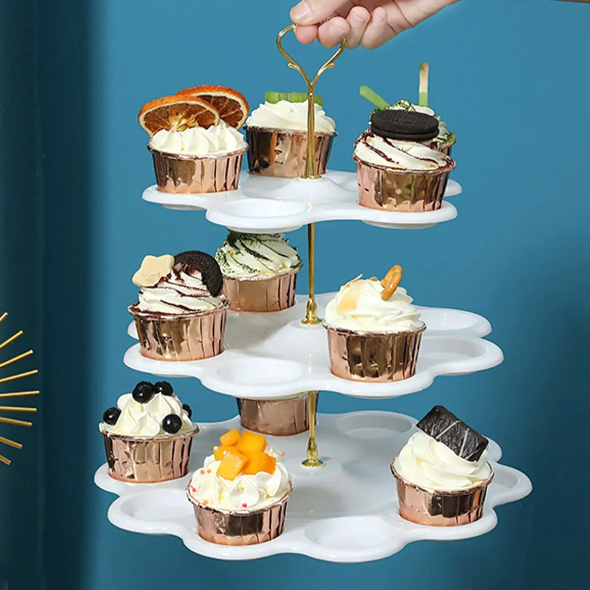 Detachable Cake Stand European Style 2/3 Tier Pastry Cupcake Fruit Plate Serving Dessert Holder Wedding Party Home Decor