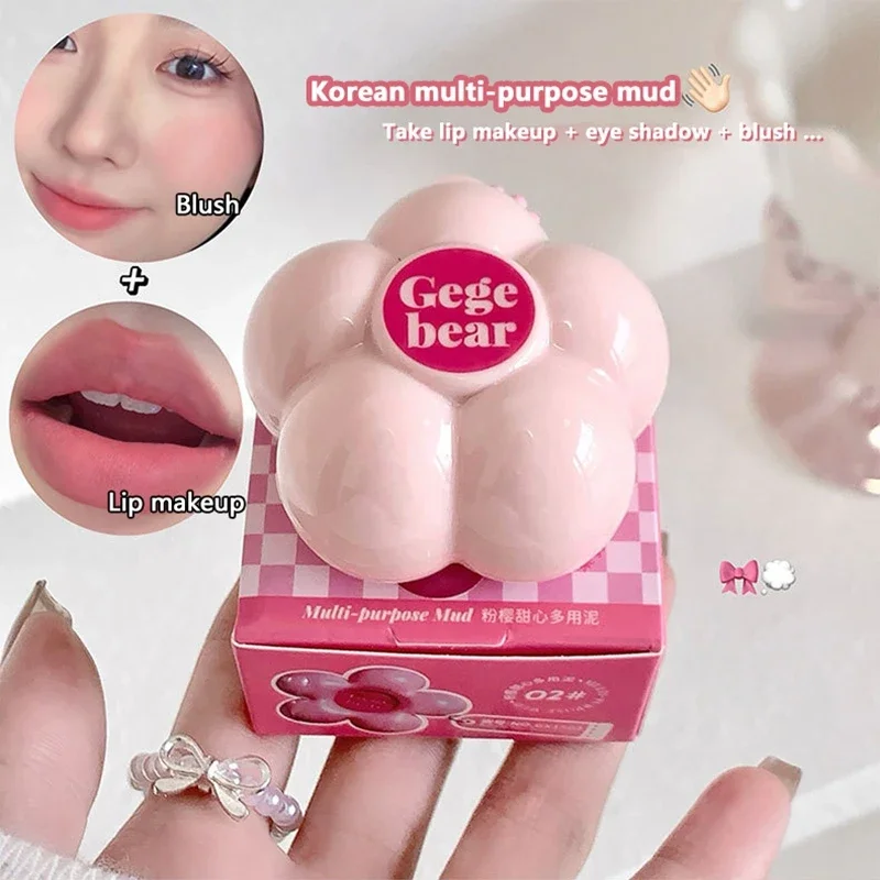 Matte Blusher Cream Naturally Rose Red Cheek & Lip Tint Hydrating Highlighter Non-greasy Blush Tint Rouge ﻿multi-purpose Makeup