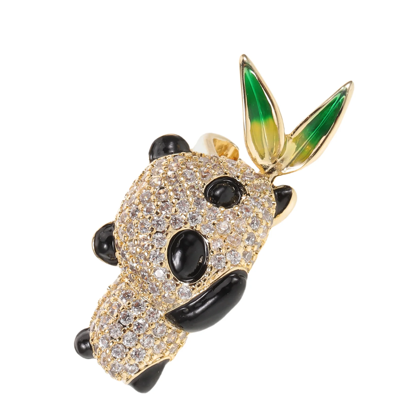 

Cute Panda Brooch Pin Rhinestone Glitter Shiny Animal Lapel Badge Jewelry for Dress Backpack Sweater Hat Shirt Decoration
