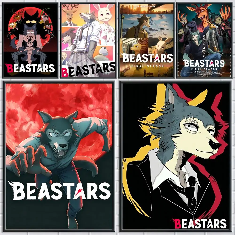 Anime B-bEASTARS Poster Trendy Wall Art Good Sticker Printed on PP Paper for Living Room Office Bar Decoration