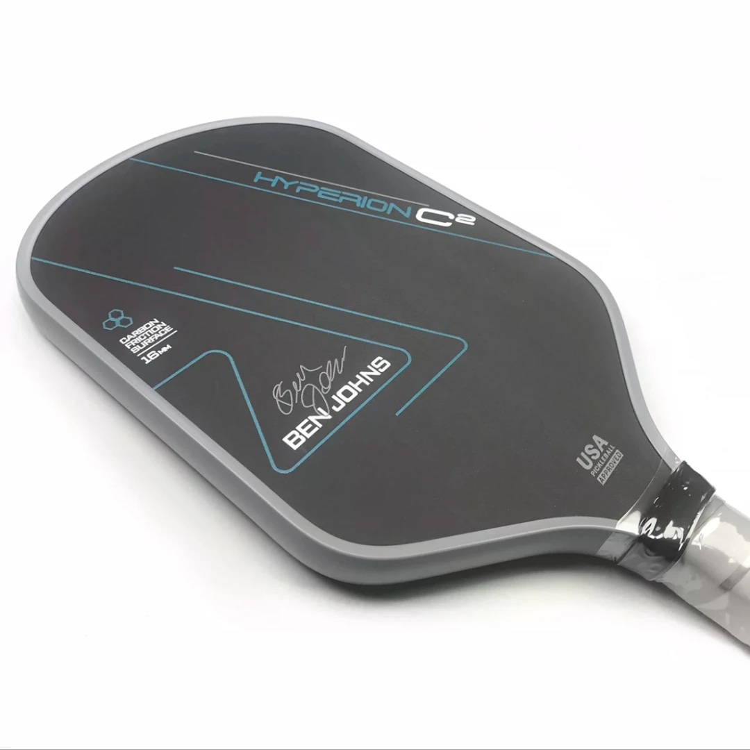 Ben Johns Hyperion C2 Pickleball Paddle T700 Carbon Fiber Pickleball Paddle Thermoformed Unibody 16mm Polymer Core