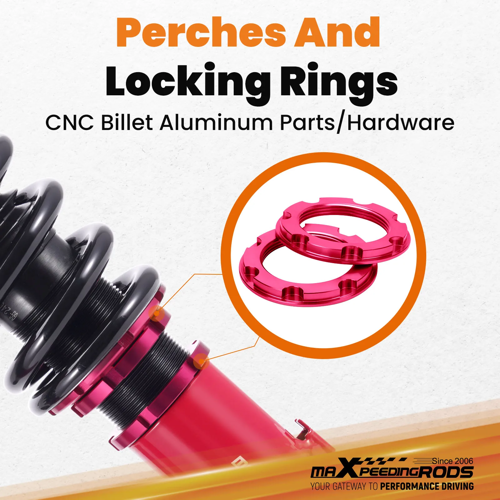 MaXpeedingrods 24 Way Coilovers Shocks Kit For Mitsubishi 3000GT 1991-1999 AWD 4WD