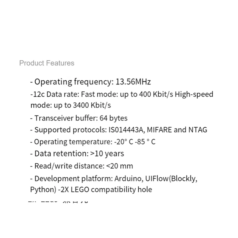 

FEDI-Mini RFID Reader Radio Frequency Identification Sensor WS1850S 13.56Mhz Frequency Smart Home Access Control System