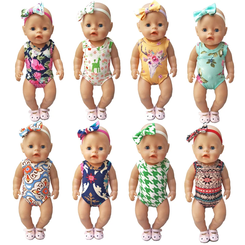 

Doll Clothes Fit 17 Inch 43cm New Born Baby Doll Dress for Baby Birthday Gift