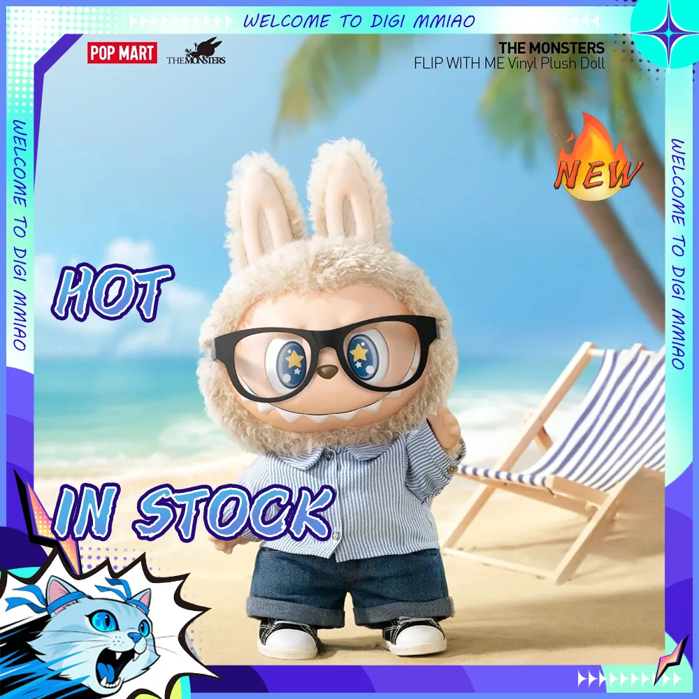 

In Stock Labubu 38cm Fashion Big Vinyl Doll The Monsters Flip With Me Series Collection Decoration Cute Doll Festivals Gift