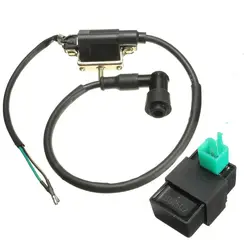 Motorcycle Ignition Coil & CDI UNIT kit For 50cc 70cc 90cc 110cc 125cc ATV Quad Gart Dirt Pit Bike