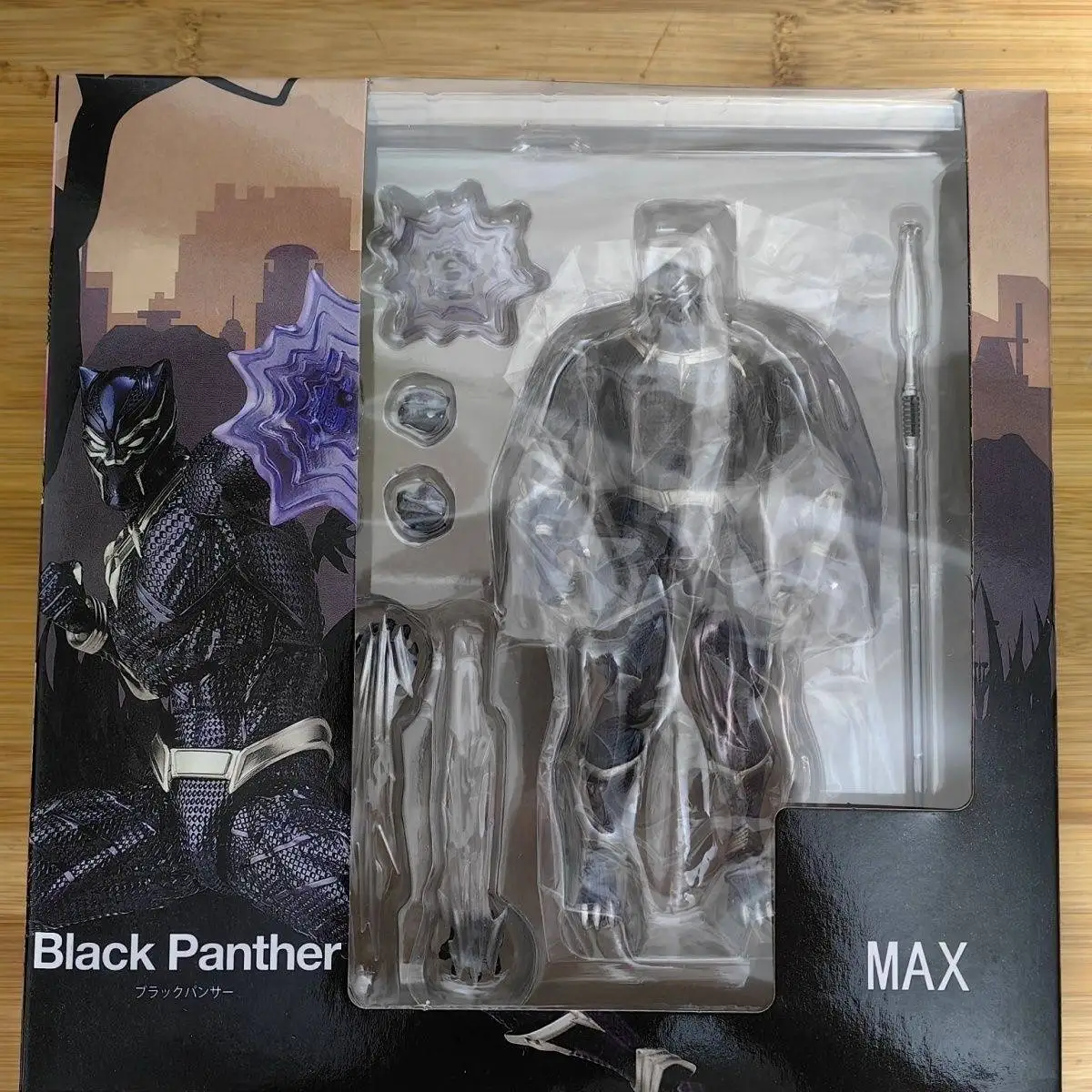 Revoltech Yamaguchi Black Panther Figure 024 Batman Arkham Knight Figure King of Wakanda Action Figure Model PVC Doll Toy Gifts