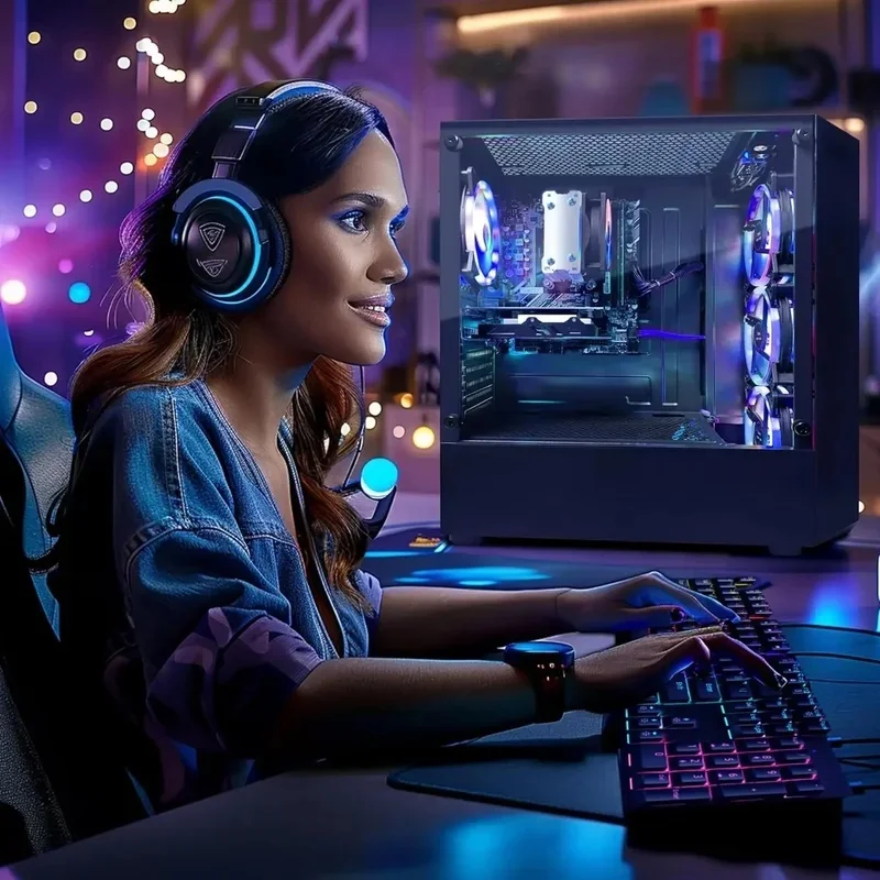 PC desktop da gioco, Radeon RX 590 8G GDDR5, AMD Athlon 3000G 3.5G, 16G DDR4, SSD 512G, WiFi 600M