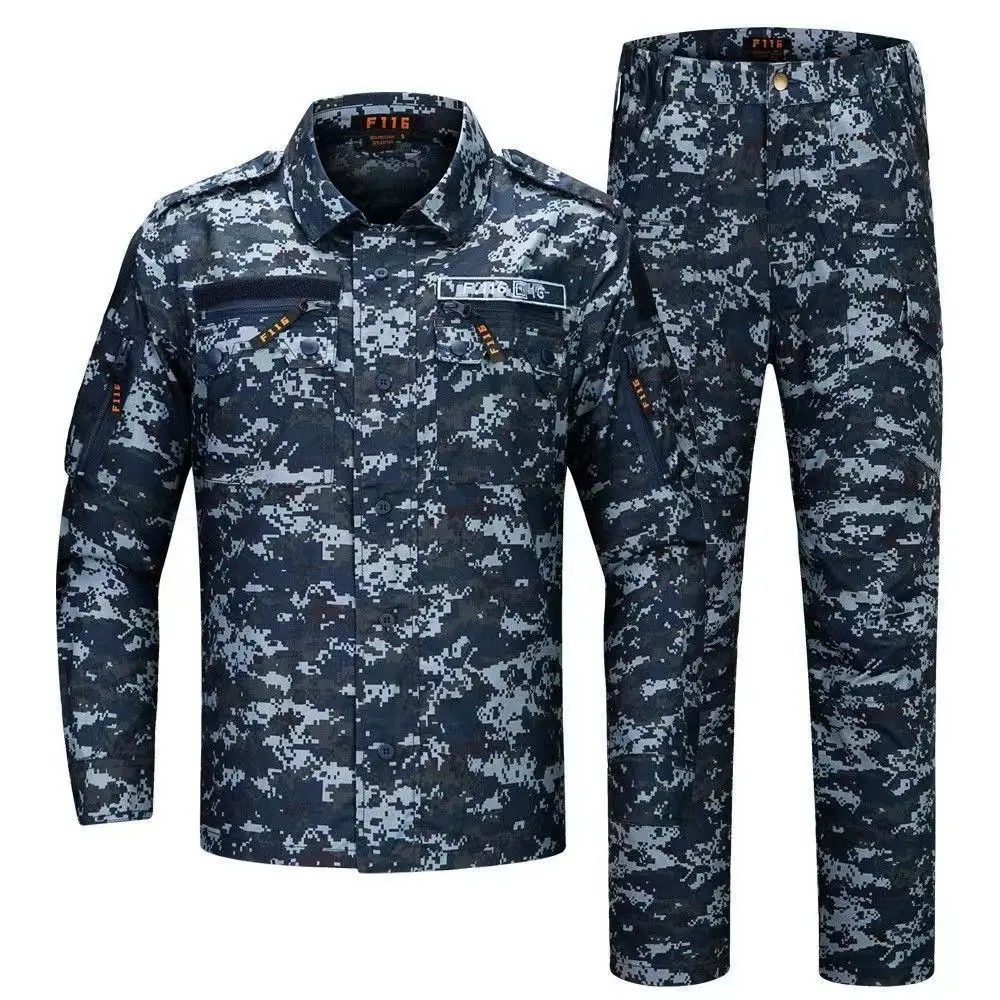 Immagine 3: TopFight Taglia S-3XL Abbigliamento Tattico da Campo Verde Mimetico per Uomo e Donna, Manica Lunga, 2 Pezzi, Mantiene il Calore