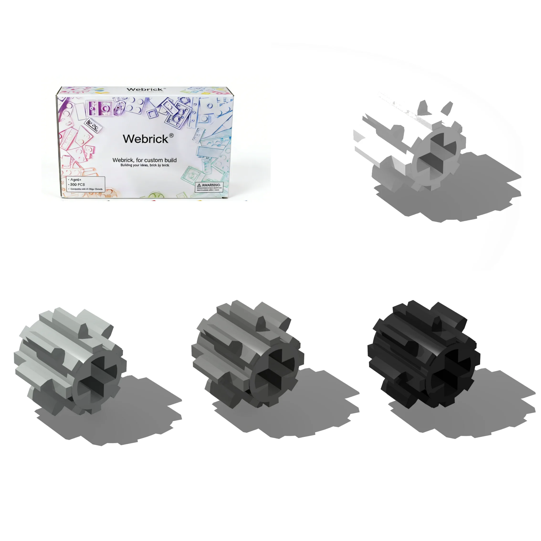 

Набор технологических строительных блоков 200 шт., 10928, с 8-зубчатой шестерней, в коробке, детали случайного цвета, идеально совместимые игрушки