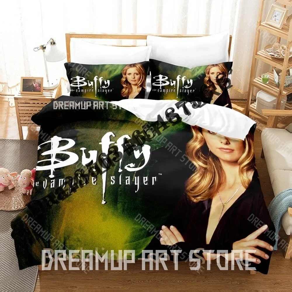 2026 3D Print Buffy The Vampire Slayer Bedding Set Single Twin Full Queen King Size Bed Set Adult Kid Bedroom Duvetcover Sets