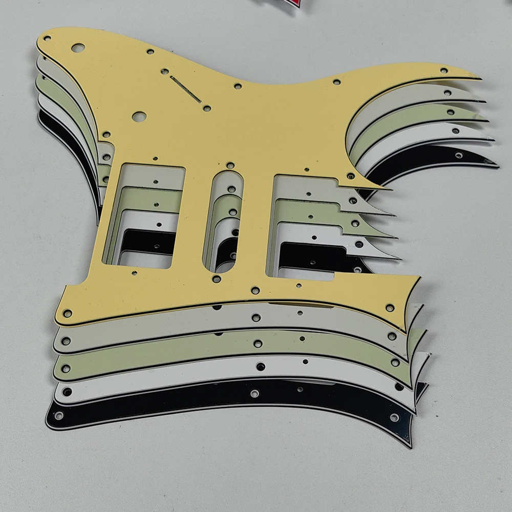 

Pleroo Custom Guitar Parts - For Left Handed MIJ RG350 DXZ HSH Pickups Guitar Pickguard Cratch Plate Multicolor Choice
