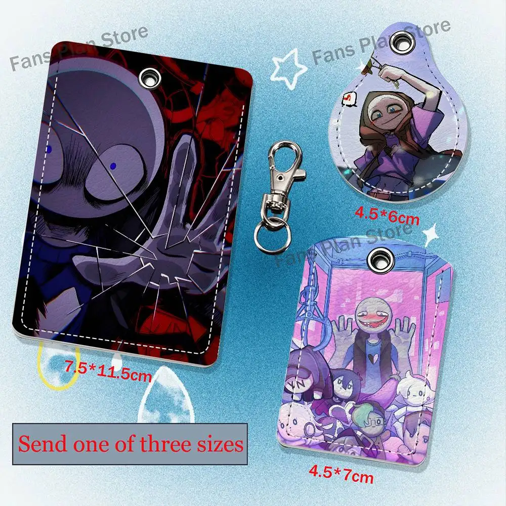 Game Peter Your B-Boyfriend Leather Keychain Badge Holder with Lanyard - ID/Access Card Holder, Key Ring Accessory, Gift Option