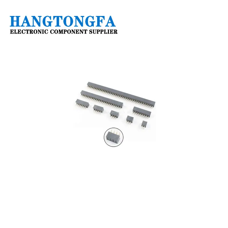 10pcs 2mm 2.0mm Pitch 2x2/3/4/5/6/7/8/9/10/11/12/13/14/15/16/18/20/22/25/30/32/40 Pin Double Straight Female Header Connector