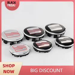 4PCS 55/56/63MM Car Wheel Center Hub Caps Sticker Logo Cover for Seat FR Exeo cupra Ateca Leon Mk2 Mk3 lbiza 6l 6j Toledo Altea