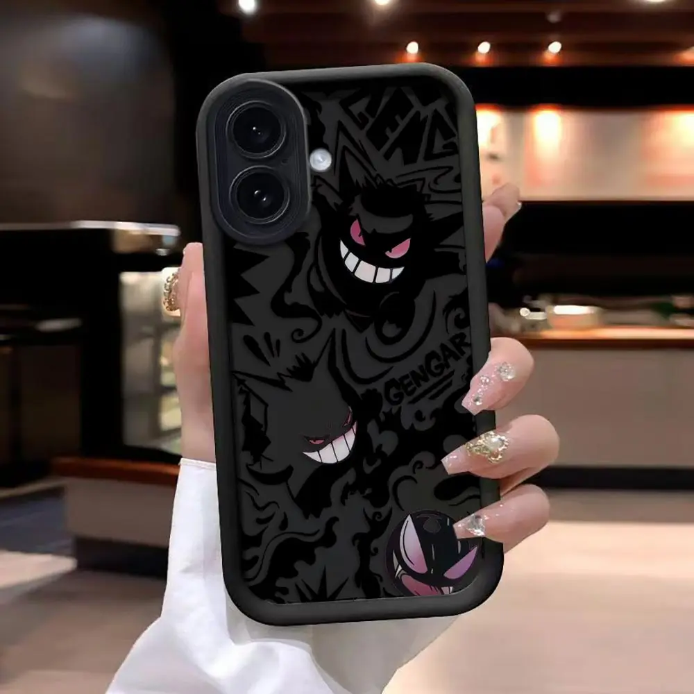 Funda Protectora para Teléfono con Diseño de Pikachu y Gengar para HONOR 600 400 90 LITE 300 200 70 50 20 10I 9X 8X PRO, Carcasa de TPU, Funda DIY, Coque, Capa
