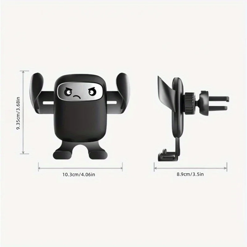 ​​Creative Cartoon Car Phone Holder - Air Vent Clip Mounting Bracket for GPS Navigation​​
