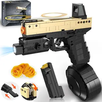 Mechanical Building Set for Adults, Large-Scale Handheld Model Building Kit with Rubber Band Release, DIY Assembly Technical Toy for Teens 14+, Collectible Gift for Hobbyists, 888Pcs