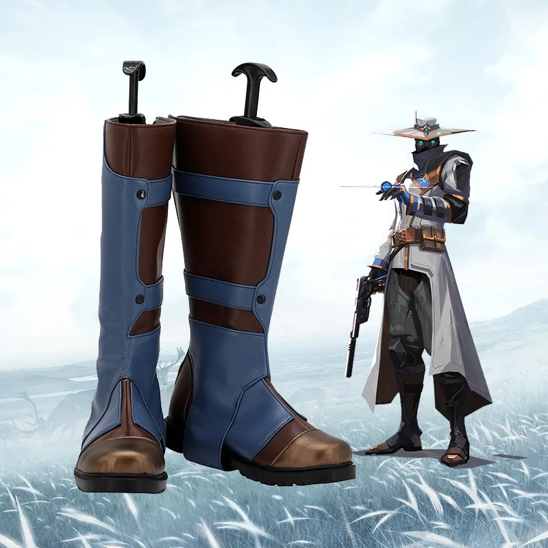 Game Cypher Valorant Cosplay Shoes Boots Custom Size