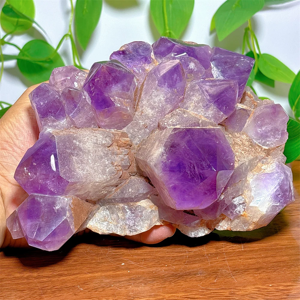 Amethyst Cluster Specimen Crystal Natural Stone Quartz Home Decoration Minerals Reiki Gifts Geode Gem Energy Healing Meditation