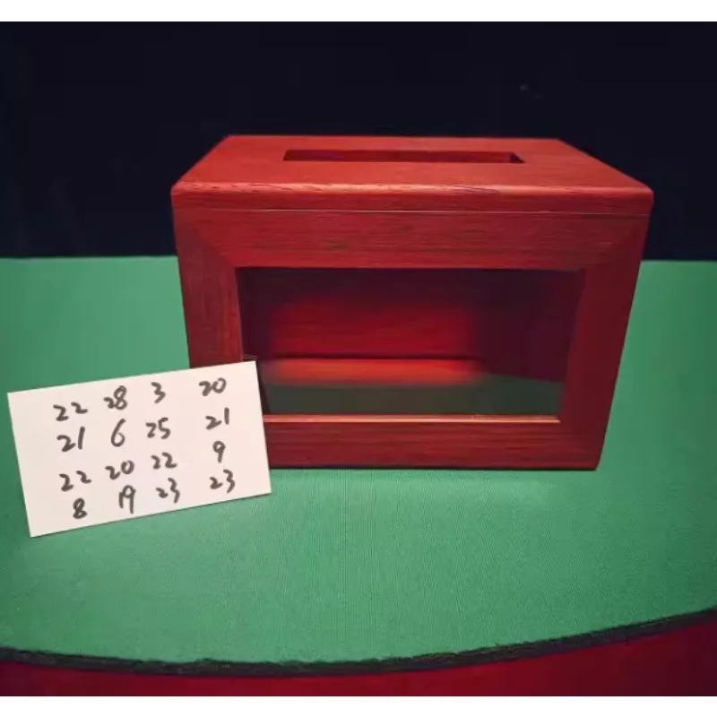 Quantum Billet Box Magic Prop Wooden Prediction Box for Mentalism and Stage Illusions Magic Tricks Magician Mind Reading Magia