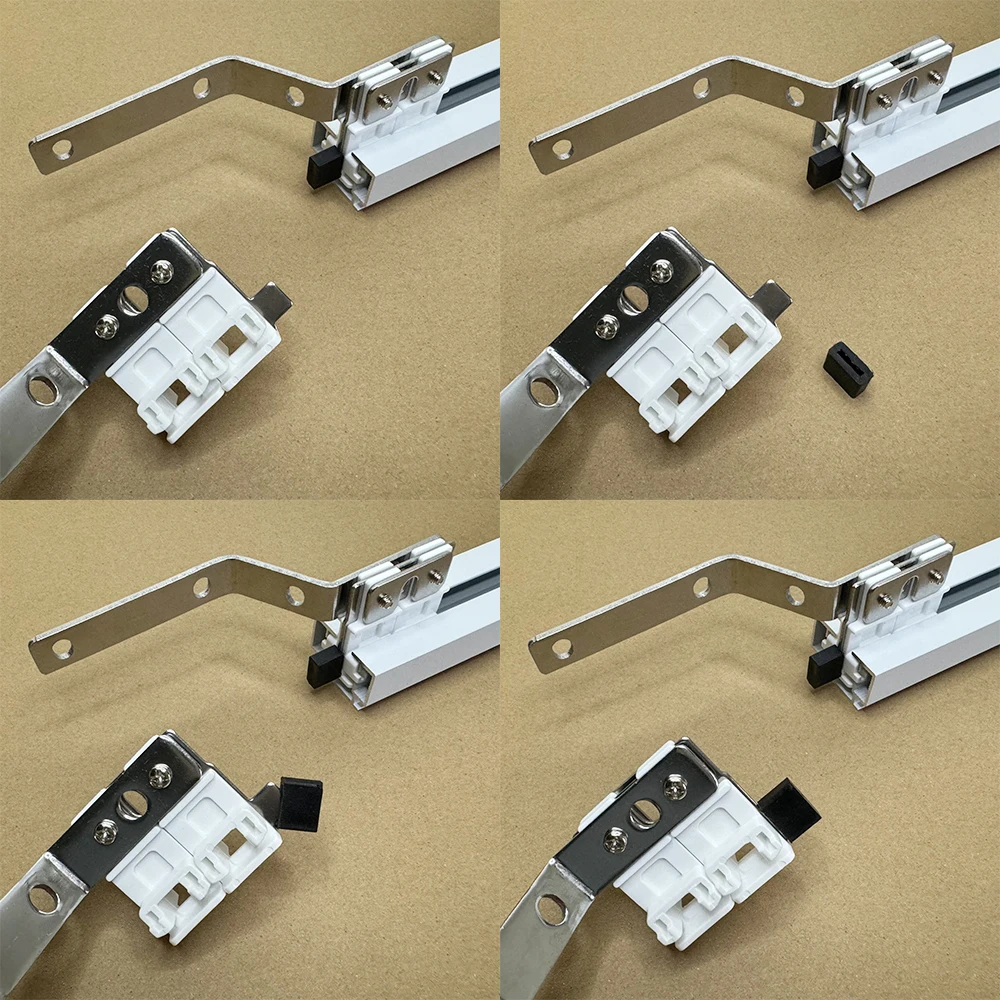 2 PCS Master Carrier with Soft Cap for Noise Reduction Appplicable to Motorized Somfy Curtain Track Matched with 10.5mm Belt