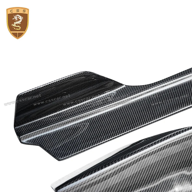 Dry Carbon Fiber LP610 Side Skirts Extensions for Lamborghini Huracan Vors Style Car Door Sill Pedal Splitter lp580 Accessories view 6