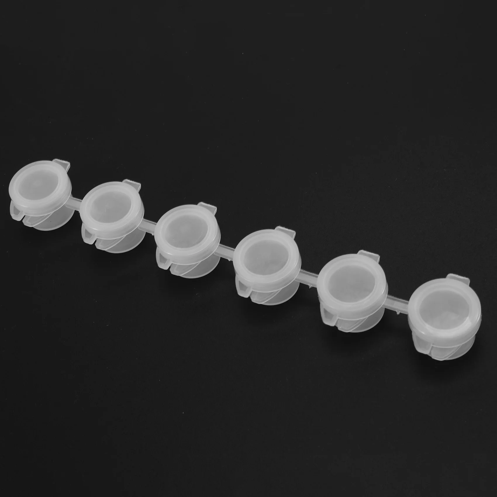 BOFF-240 Pezzi Vaso di Vernice Vuoto, 40 Strisce Mini Contenitore di Vernice Acrilica Strisce di Stoccaggio con Coperchi per Arti e Artigianato Vernice 3Ml