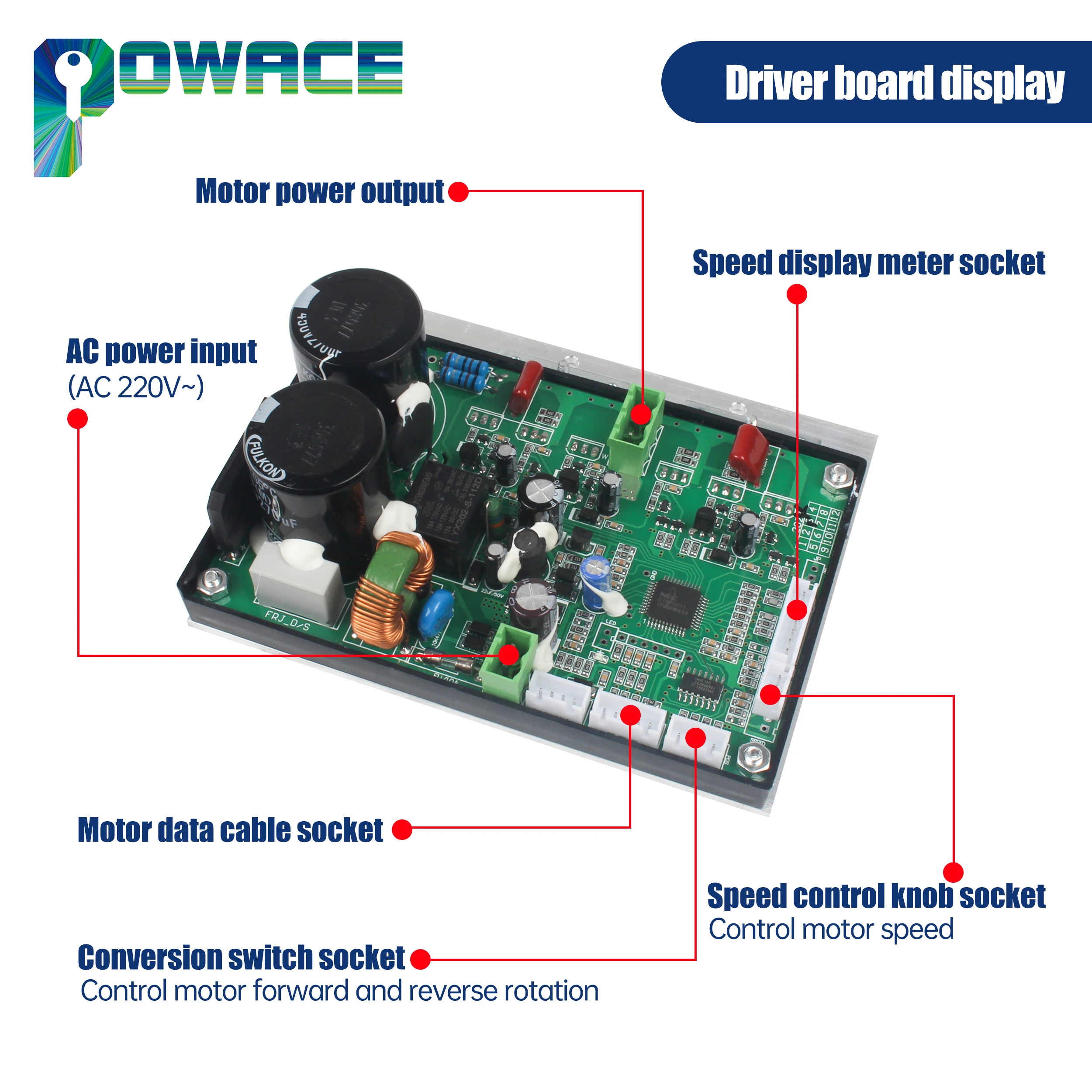 600W DC Brushless Lathe Spindle Motor With Control Board Card Controller For CJ 0618 Machine Part