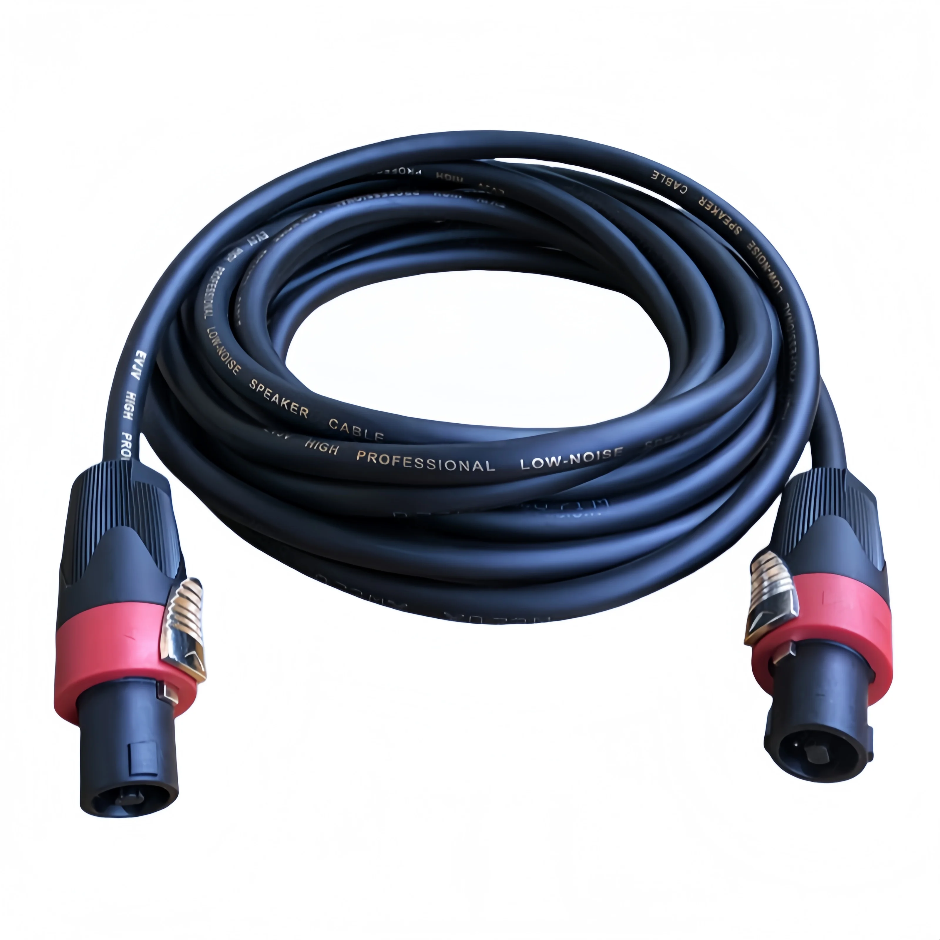 

5m of Professional Stage/Performance-Grade Speakon (Red Omni-Head) Speaker Cable, Is a Dedicated Cable for Connecting Amplifiers to Professional Speakers (Line Array, Stage Monitor, Outdoor Performance Speakers, Etc.), and Is Also a Standard Configuration